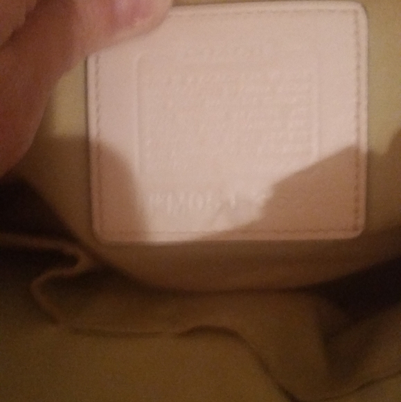 COACH  VERY RARE LIGHT GREEN&WHITE HANDBAG - Picture 5 of 8